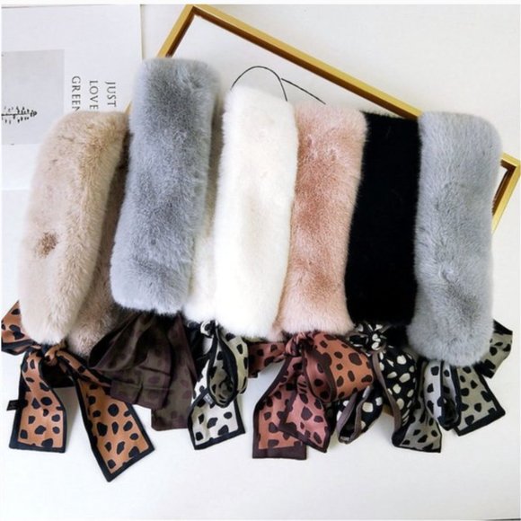 NEW Elegant Faux Fur Scarf - Picture 14 of 16